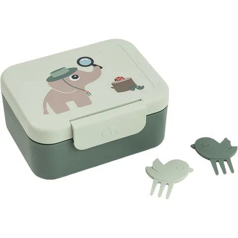 Done By Deer Lunchbox met Snackprikkers - Tiny Trails - Green – afbeelding 2