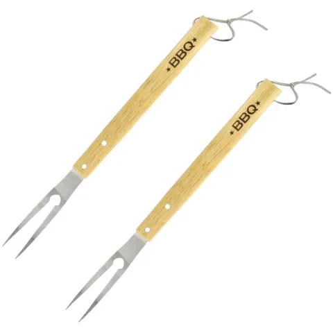 Ensemble de 2 Fourchettes à barbecue 42 cm Fackelmann BBQ Edition – image 2