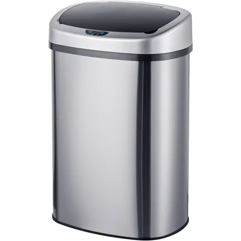 Prullenbak - 50 l - met sensor - zilver – afbeelding 2