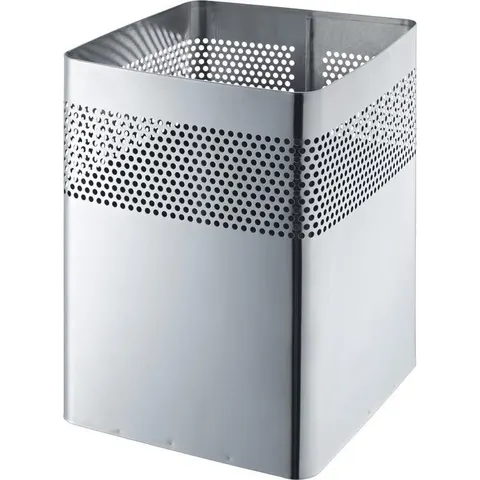 vierkante afvalbak rvs 18l – afbeelding 2