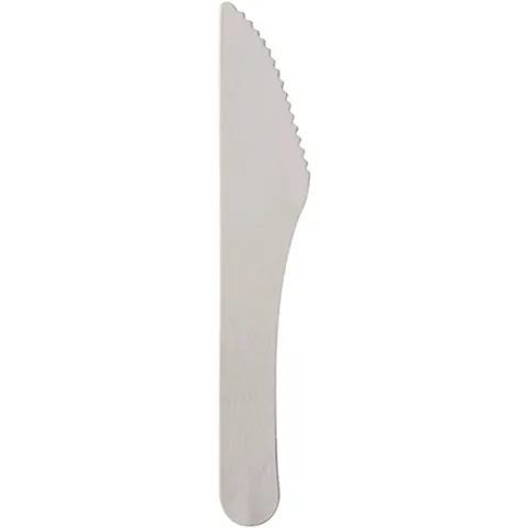 100 Messen, papier pure 15,8 cm wit – afbeelding 2