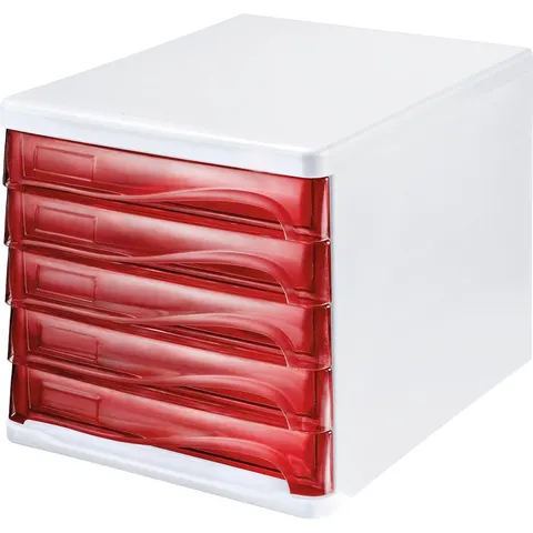 helit ladebox, 5 schuifladen, A4, polypropeen – H6129420 – afbeelding 2