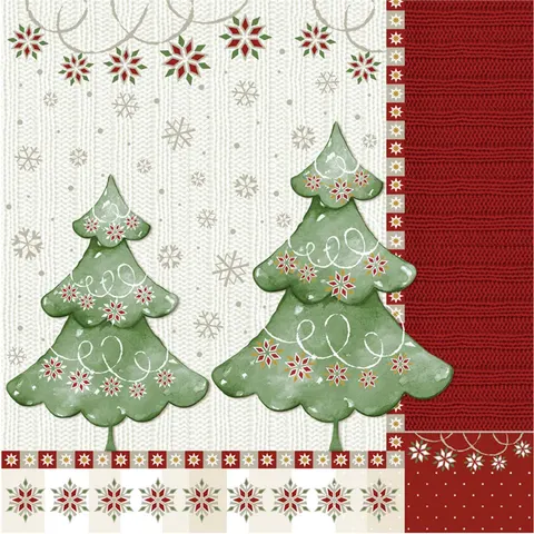 Kerst servetten 'Winter Harmonie' – afbeelding 2