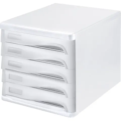helit ladebox, 5 schuifladen, A4, polypropeen – H6129482 – afbeelding 2