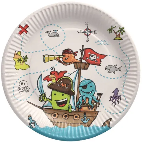 Borden Pirate Crew karton Ø23cm – afbeelding 2