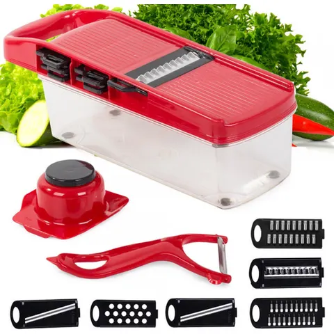 6-in-1 Multifunctionele Groentesnijder Set – afbeelding 2