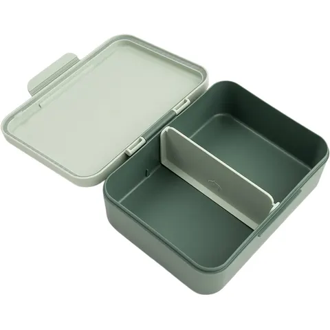 Done By Deer Lunchbox Met Verdeler - Tiny Trails - Green – afbeelding 2