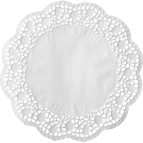 100 Taartranden rond Ø 32 cm wit – afbeelding 2