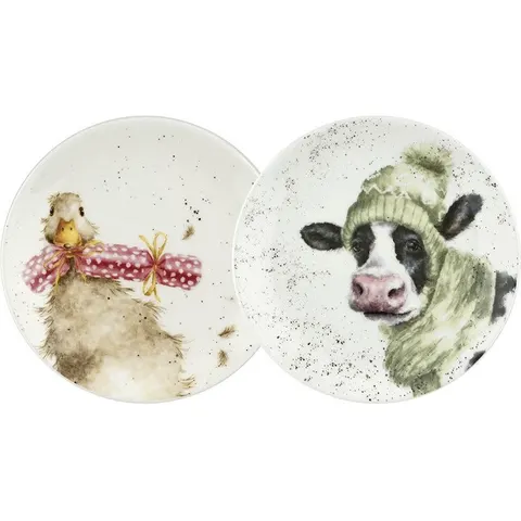 Wrendale - Set Borden - Cow & Duck – afbeelding 2