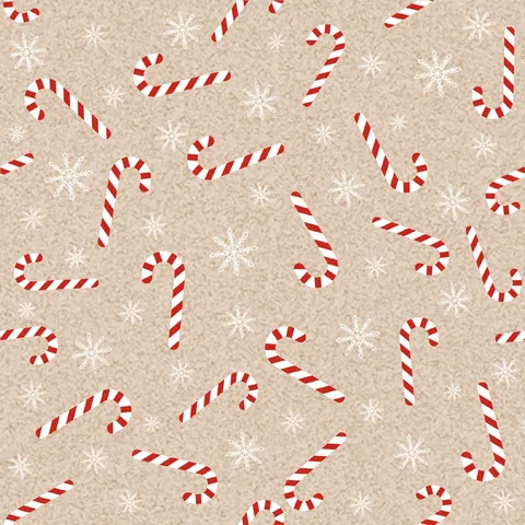 Servetten met kerststokjesmotief – afbeelding 2