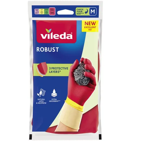 Vileda Handschoenen Robust Medium - 1 paar – afbeelding 2