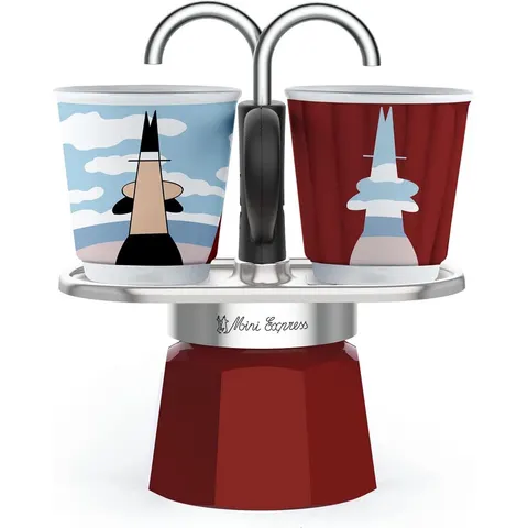 Bialetti Mini Express Magrite - Set met 2 kopjes – afbeelding 2