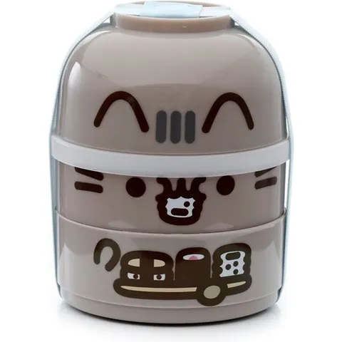 Pusheen Gestapelde Ronde Bento Lunchbox – afbeelding 2