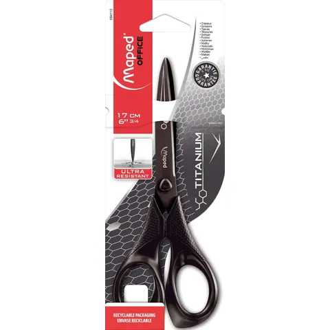 Schaar Maped Titanium 17cm zwart – afbeelding 2