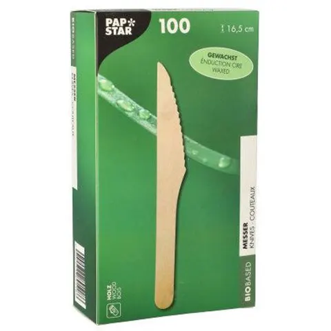 100 Messen Hout, gewaxt 16,5 cm – afbeelding 2