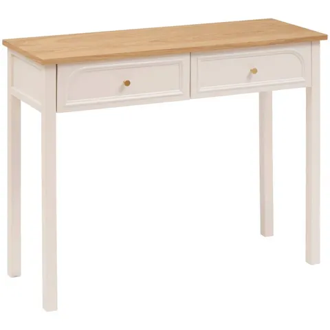 Console met 2 laden van grenenhout MOHEA – afbeelding 2