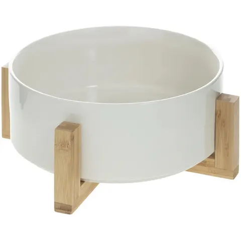 Saladier Bambou & Faïence "Crea" 28cm Blanc – image 2