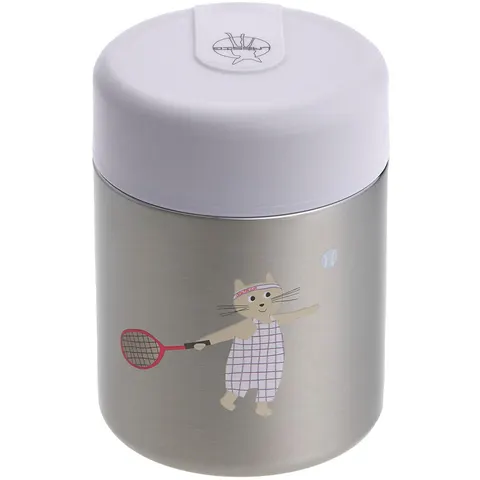 Lässig Thermos Voedselcontainer - 315 ml - Tiny Team - Cat – afbeelding 2