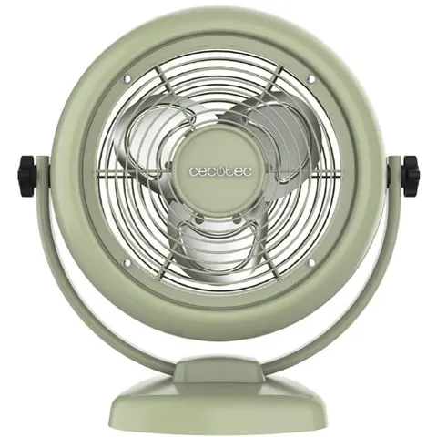 Cecotec ventilateur de table fixe vert 20 W 2 vitesses – image 2