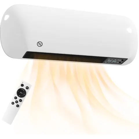 HOMCOM-Wandverwarming-PP-50x19x14cm-Wit – afbeelding 2