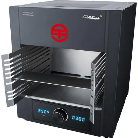 Barbecue charbon horizontal steba acier – image 2