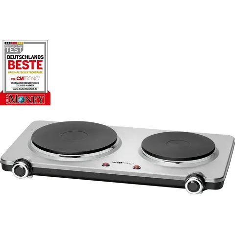Double plaque de cuisson 2500W Clatronic DKP 3668 E – image 2