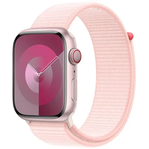 Apple Light Pink Sport Loop - 45mm – afbeelding 2