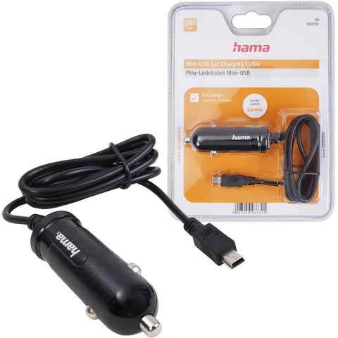 Hama Autolader Mini USB zwart – afbeelding 2