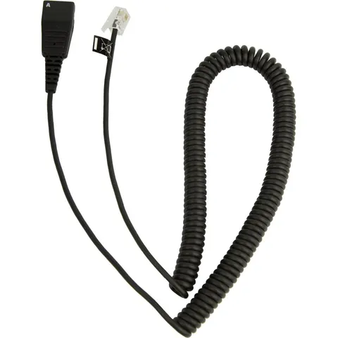 Jabra QD Cord, Coiled, Mod. Plug 2 m – afbeelding 2