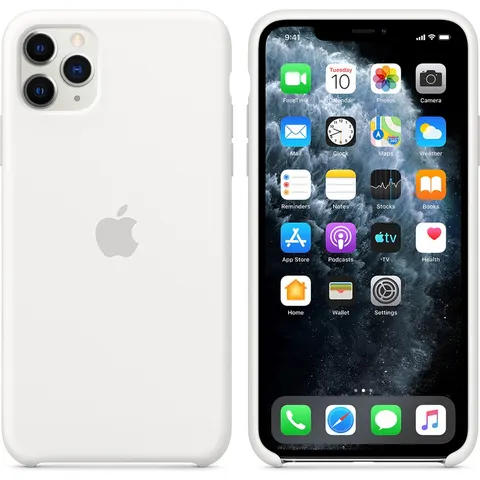 Apple - Siliconen Hoesje - iPhone 11 Pro Max - Wit – afbeelding 2