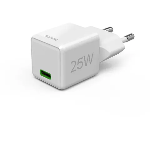 Hama 25W Snellader - USB-C PD/QC - Super-mini - Wit – afbeelding 2