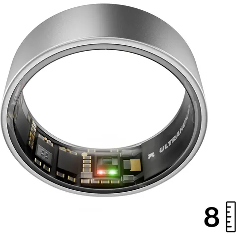 Ultrahuman AIR Smart Ring, Raw Titanium - Grootte 8 – afbeelding 2