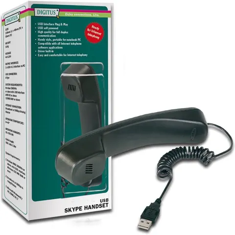 DIGITUS USB telefoonhoorn – afbeelding 2