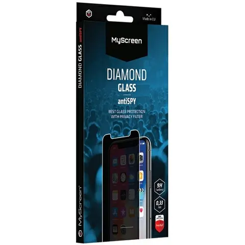 MyScreen Protector MS AntiSPY Diamond Glass - Screenprotector - Privacy - 9H Hardheid – afbeelding 2
