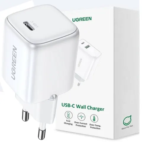 GaN - 20W - USB-C netlader Ugreen Nexode mini CD318 - wit – afbeelding 2
