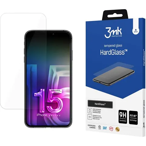 Apple iPhone 15 - 3mk HardGlass – afbeelding 2