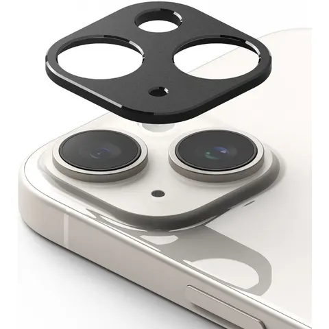 Ringke Camera Styling Geschikt voor Apple iPhone 15 / 15 Plus - Camera Lens Protector - Case Friendly - Zwart – afbeelding 2