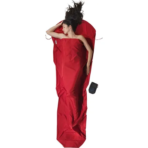 Cocoon Mummyliner - Lakenzak - Microfiber - Cranberry – afbeelding 2