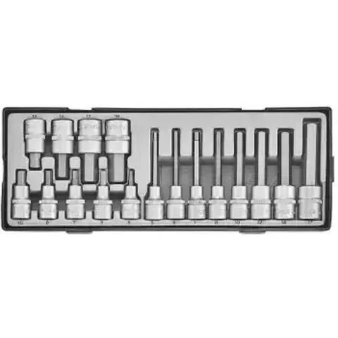 1/2" Doppenset Inbus 17 delig – afbeelding 2