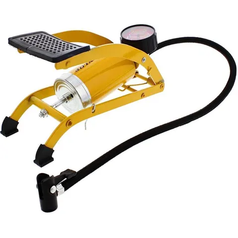 Dunlop voetpomp met manometer – afbeelding 2