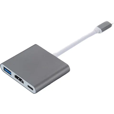 USB-C-multipoortadapter naar USB (PD), USB-C, 4K HDMI-compatibel – afbeelding 2