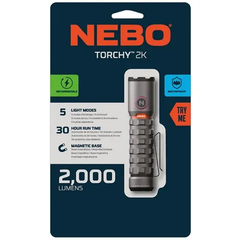 Nebo Torchy 2k USB-C Zaklamp – afbeelding 2