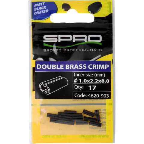 Matte Black Double Brass Crimp SPRO – 31793 – afbeelding 2
