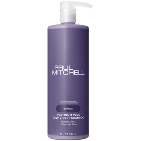 Paul Mitchell Platinum Plus Deep Violet Shampoo 1000ml – afbeelding 2