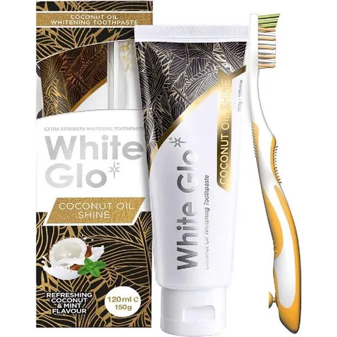 White Glo - Coconut Oil Shine Coconut Toothpaste – afbeelding 3