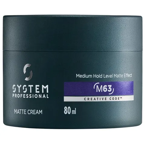 System Professional LipidCode Man Matte Cream (M63) Stylingcrème, 80 ml – afbeelding 2