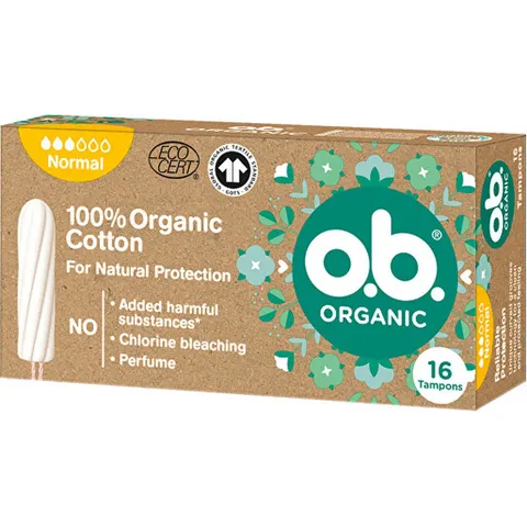 o.b. Organic Normal tampons 16 st – afbeelding 3
