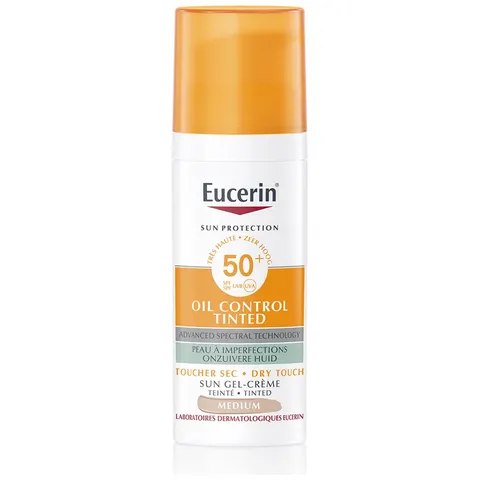 Eucerin Sun Oil Control Tinted Medium SPF50+ - 50 ml – afbeelding 2
