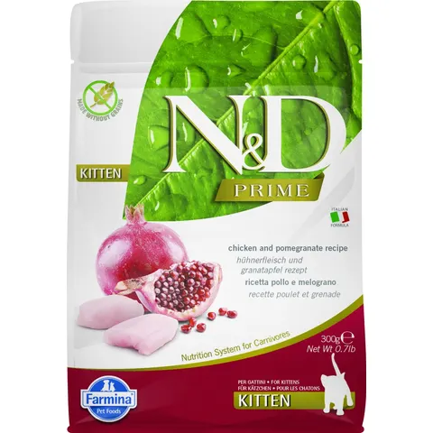 N&D Prime voeding voor de kitten Kip 300 gr. – afbeelding 2
