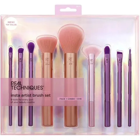 Real Techniques Insta Artist Brush Set 9 Pcs – afbeelding 4